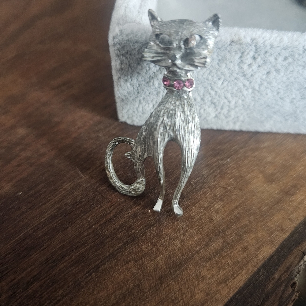 1950s Kitty Kat Brooch
